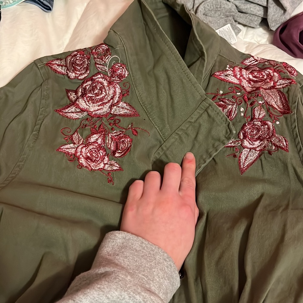 Embroidered army jacket - Picture 4 of 7